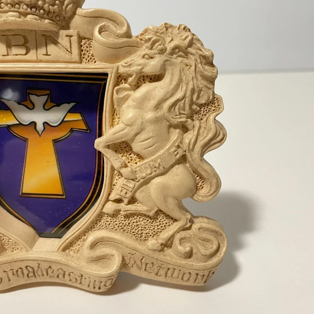 Vintage Picture Frame Trinity Broadcasting Network TBN‎ Crest Logo Size 5